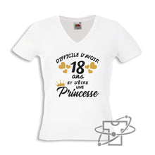 Charger l&#39;image dans la galerie, 18 ans &amp; Princesse (T-Shirt Femme)
