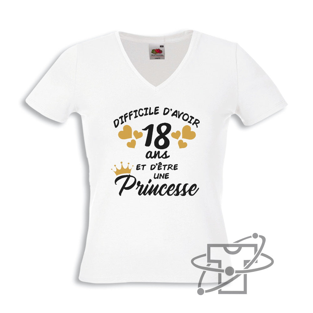 18 ans & Princesse (T-Shirt Femme)