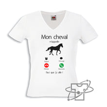 Charger l&#39;image dans la galerie, Mon cheval (T-Shirt Femme)
