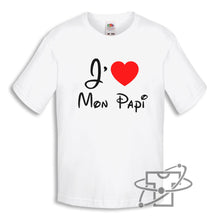 Charger l&#39;image dans la galerie, J&#39;aime papi (T-Shirt Enfant)
