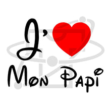 Charger l&#39;image dans la galerie, J&#39;aime papi (T-Shirt Enfant)
