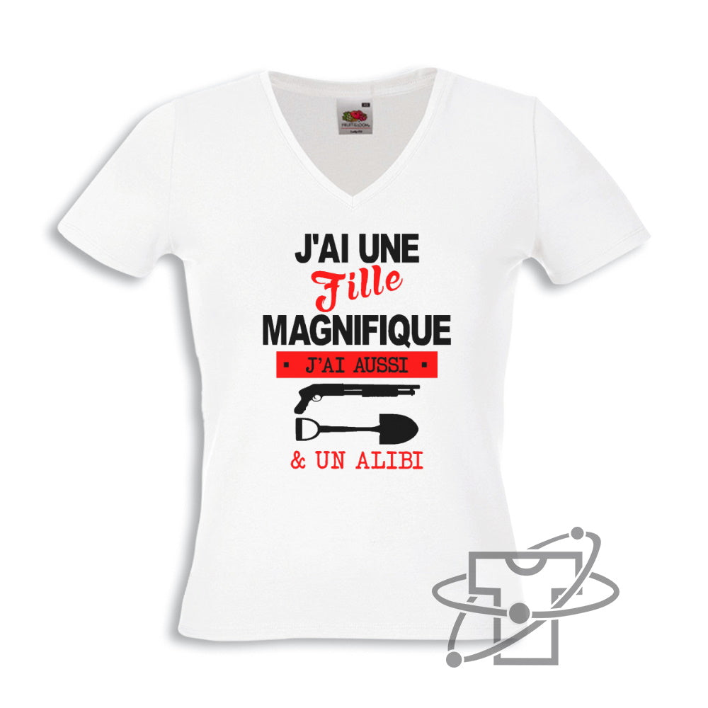 J'ai une fille (T-Shirt Femme)