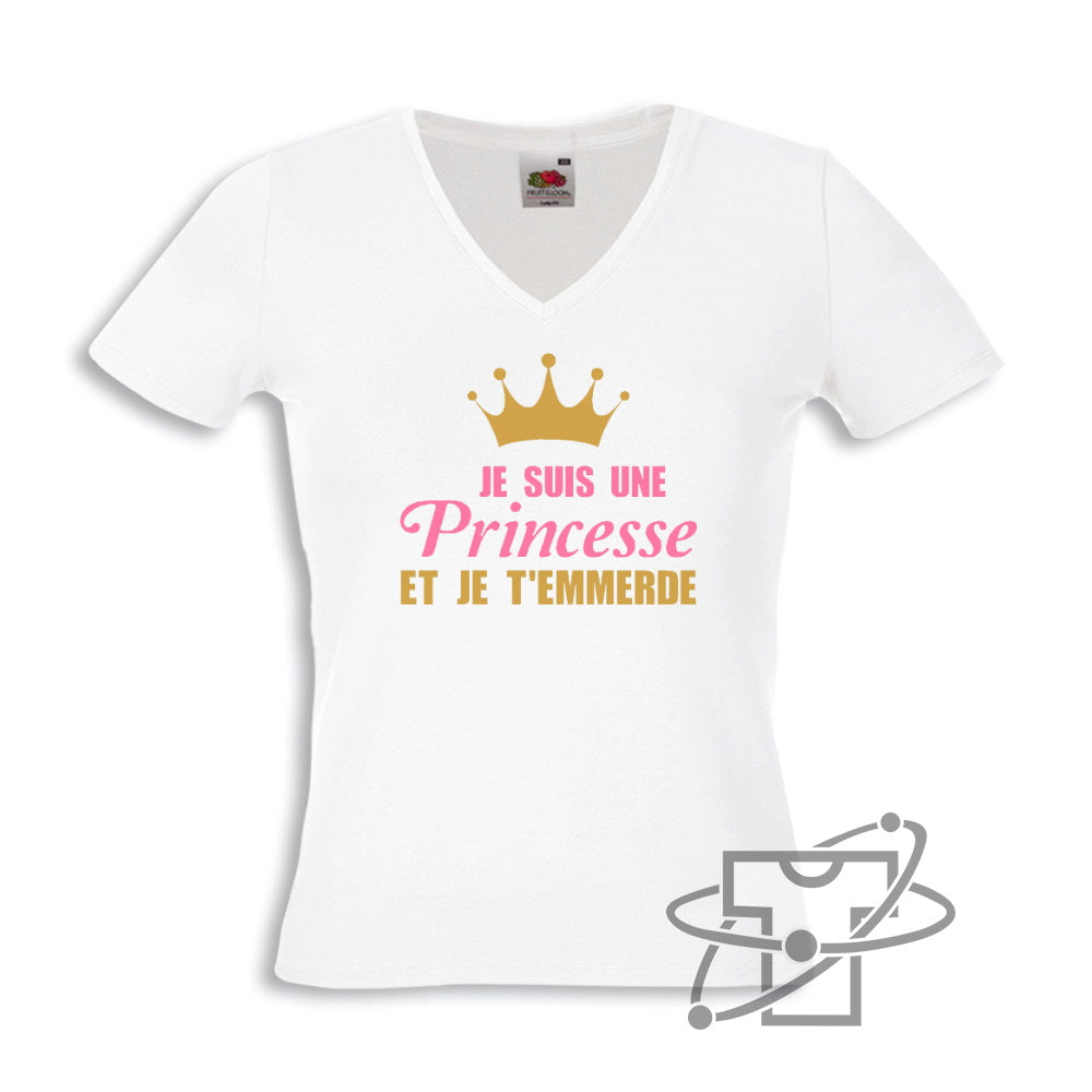 Je suis une Princesse (T-Shirt Femme)