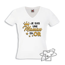 Charger l&#39;image dans la galerie, Maman en or (T-Shirt Femme)
