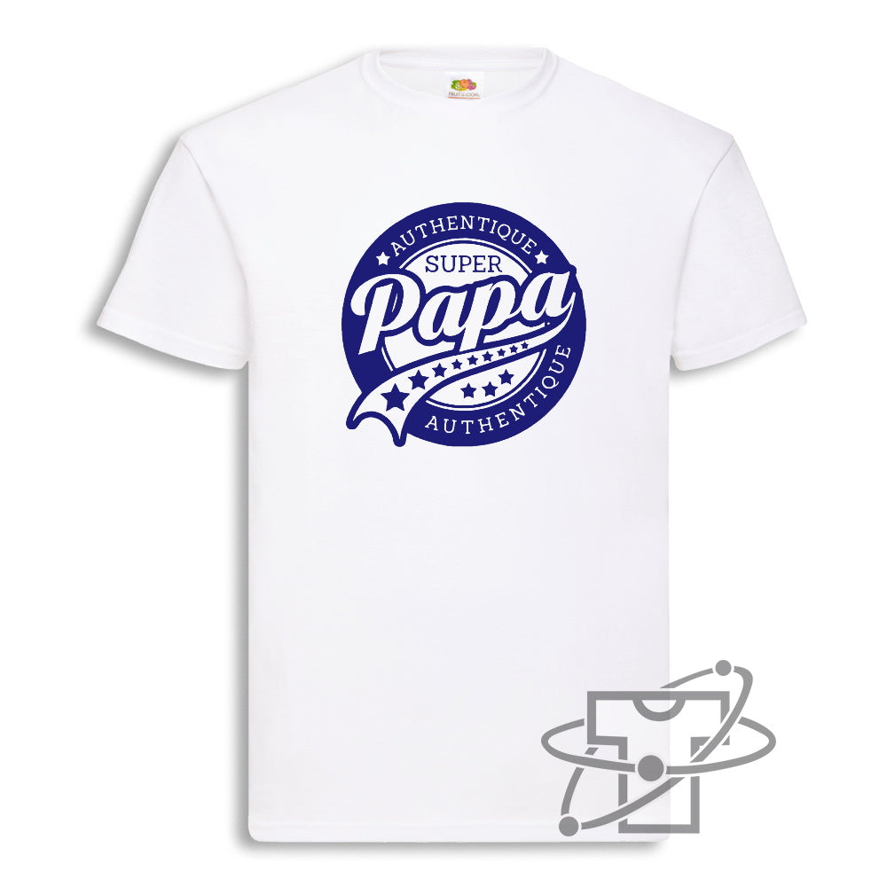 Papa authentique (T-Shirt Homme)