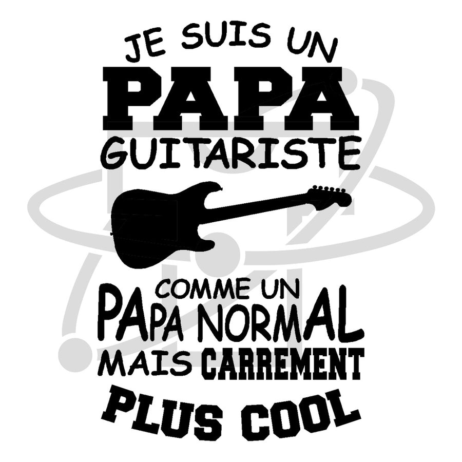 Papa guitariste (T-Shirt Homme)