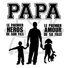 Charger l&#39;image dans la galerie, Papa Héros Amour (T-Shirt Homme)
