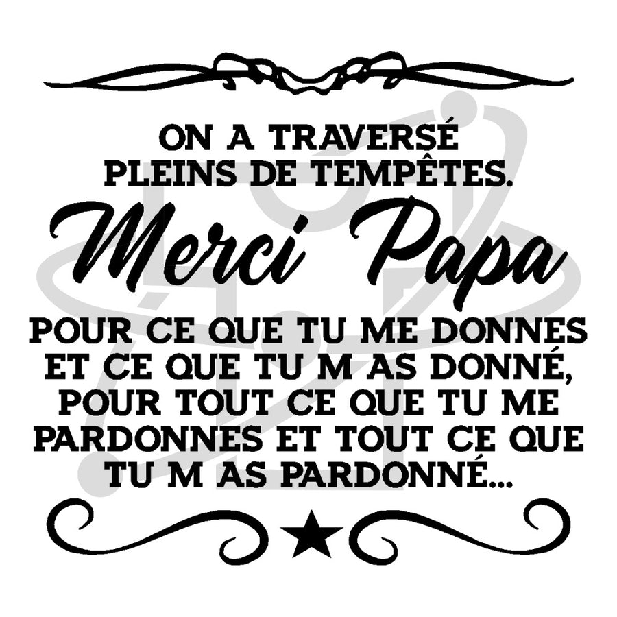 Merci Papa (T-Shirt Homme)