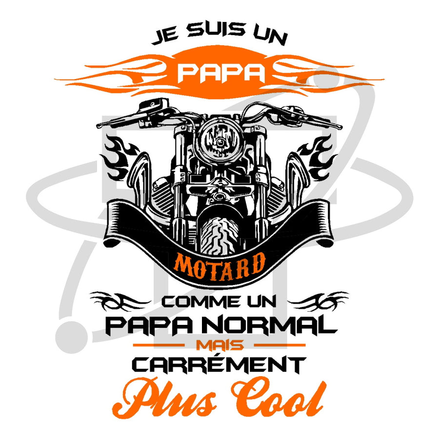 Papa motard (T-Shirt Homme)