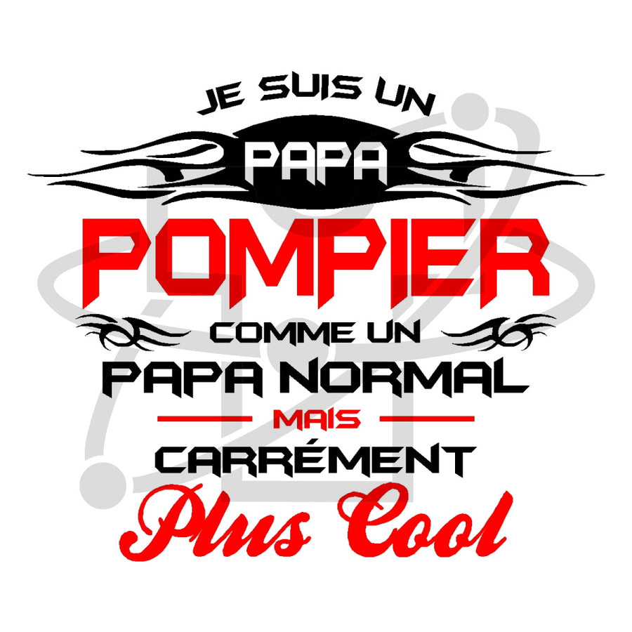 Papa pompier (T-Shirt Homme)