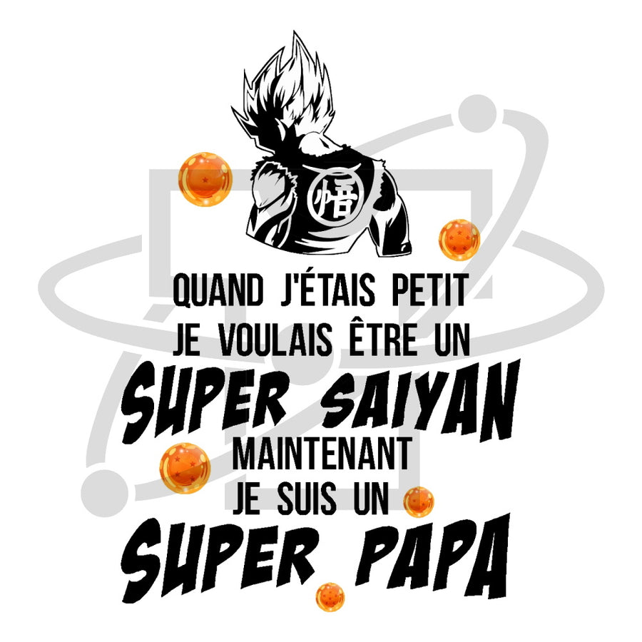 Papa Saiyan (T-Shirt Homme)