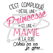 Charger l&#39;image dans la galerie, Princesse et Mamie (T-Shirt Femme)
