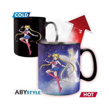 Charger l&#39;image dans la galerie, Sailor Moon et Chibi Moon - Mug Thermo-réactif
