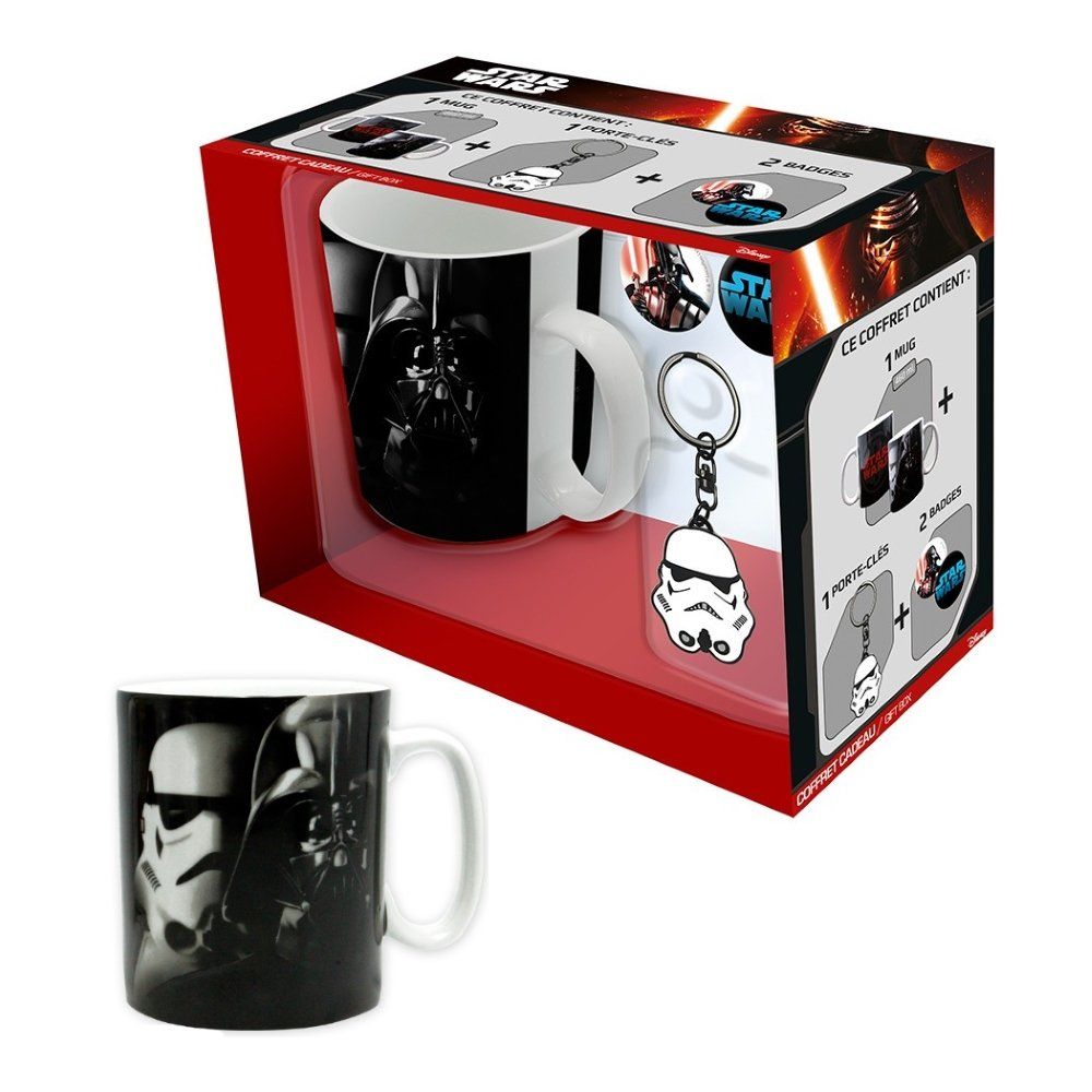 Star Wars - Coffret (Mug + Porte clés + 2 Badges)