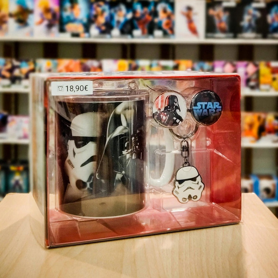 Star Wars - Coffret (Mug + Porte clés + 2 Badges)