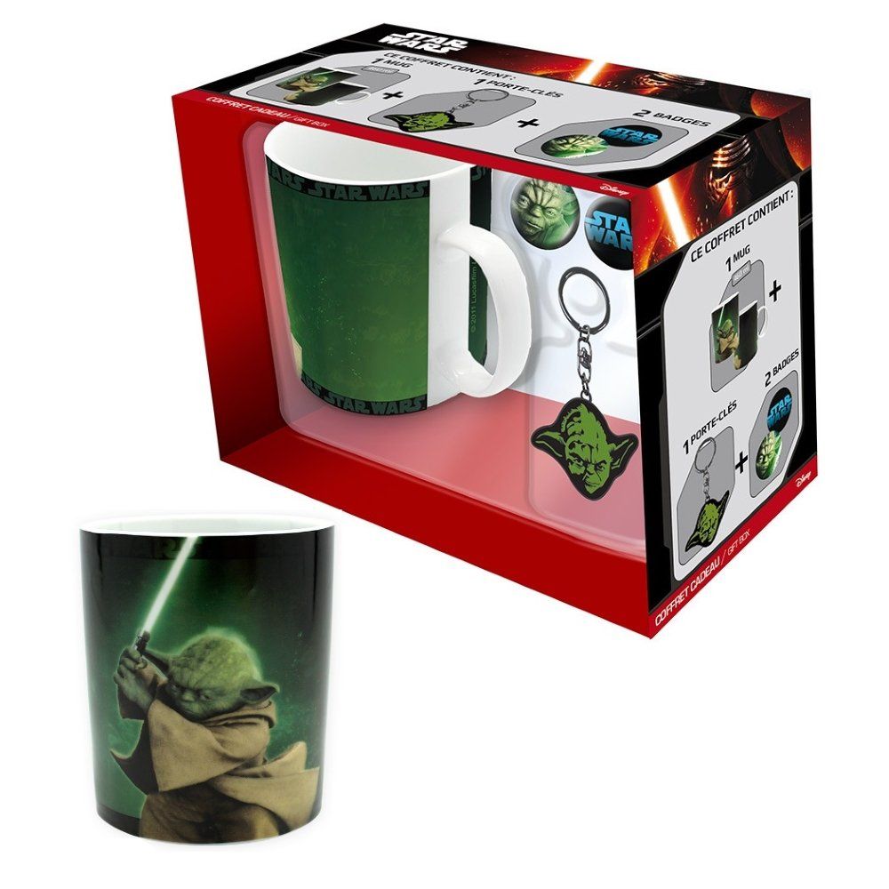 Star Wars - Coffret (Mug + Porte clés + 2 Badges)