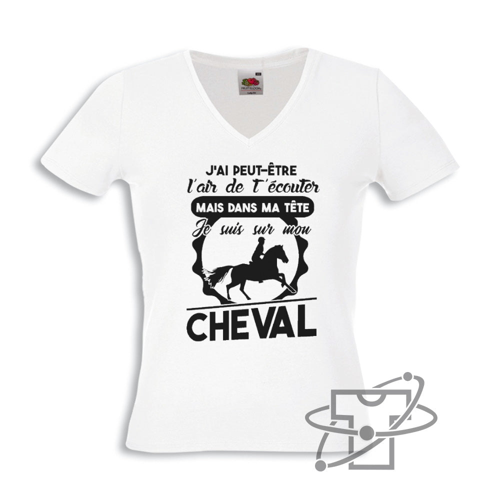 Sur mon cheval (T-Shirt Femme)